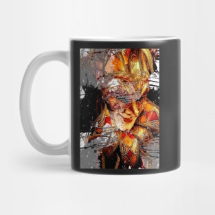 Venice Carnival. Red Clown Mask Mug